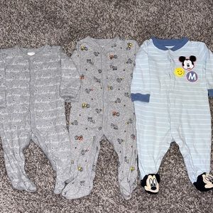 6M baby boy Sleep & play footies